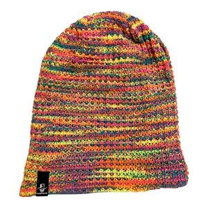 Forbuite Multicolor Knit Slouch Beanie Hat Unisex Soft Stretchy